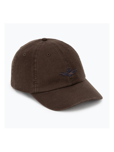 Мъжка шапка с козирка Aeronautica Militare HA1245UCT04293 chestnut brown