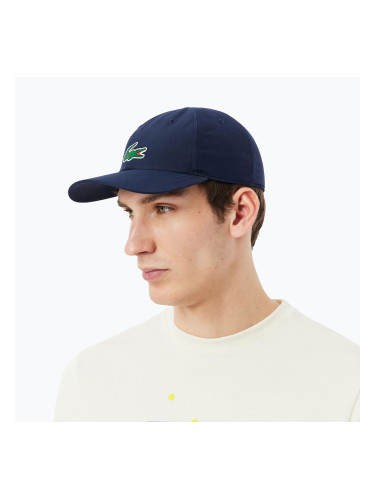 Шапка с козирка Lacoste RK2450 navy blue
