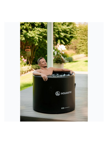 AQUASTIC басейн с морж BrrFree 382L капковиден шев черен