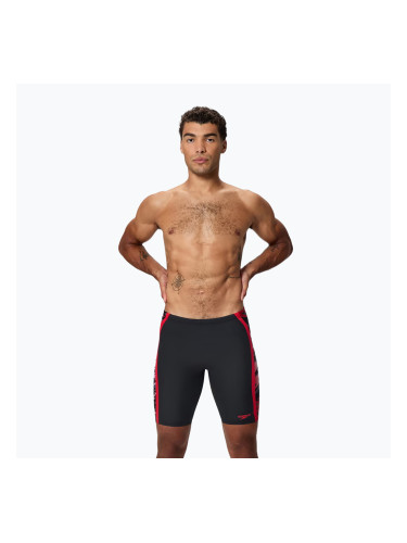 Мъжки шорти за плуване тип клин Speedo Hyper Boom Splice anthracite/high risk red