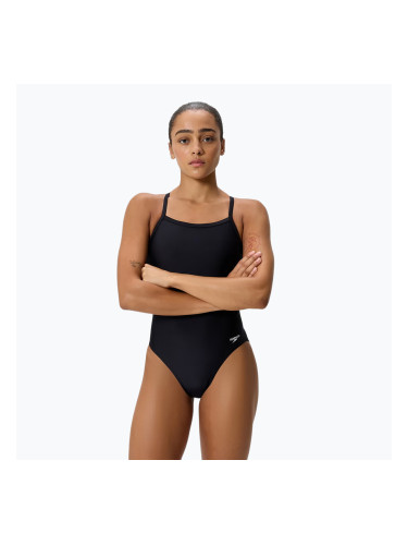 Дамски цял бански костюм Speedo Solid EnduraSoft Turnback team black