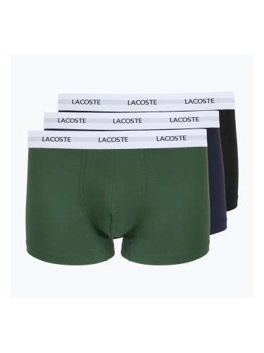 Мъжки боксерки Lacoste 5H5150 3 чифта black/green/navy blue