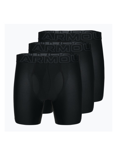 Under Armour Perf Tech 6in мъжки боксерки 3 чифта черни