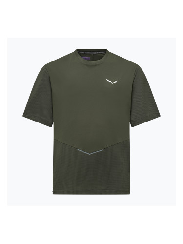 Мъжка тениска Salewa Pedroc Dry Hyb dark olive