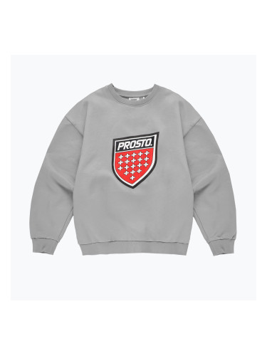 Мъжки суитшърт PROSTO Big Shield Crewneck gray