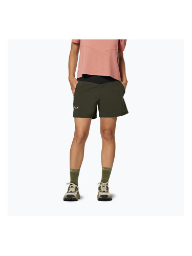 Дамски шорти за трекинг Salewa Pedroc DST Light dark olive
