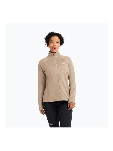 Дамски поларен суитшърт Jack Wolfskin Anytrail Full Zip oat