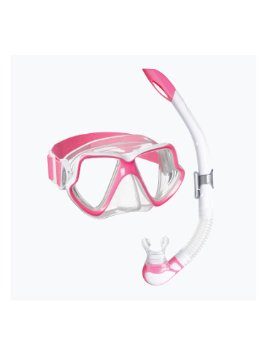 Комплект за шнорхелинг Mares Combo Wahoo Neon pink/white/clear