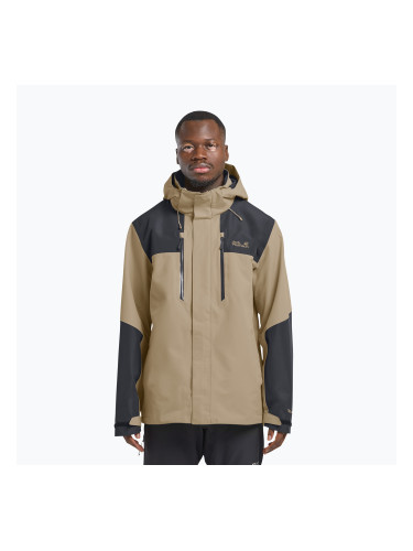 Мъжко яке за дъжд Jack Wolfskin Jasper 2L hazel wood