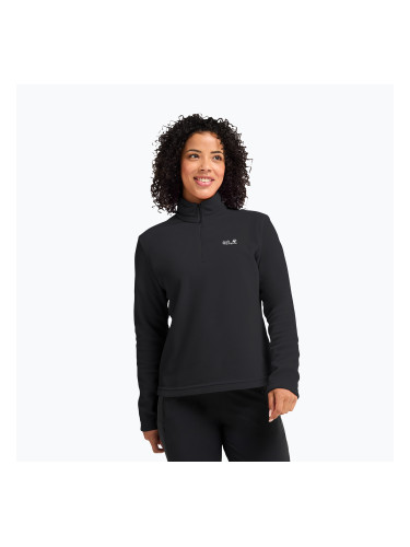 Дамски поларен суитшърт Jack Wolfskin Taunus 100 Half Zip black