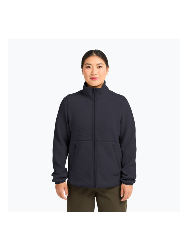 Дамски поларен суитшърт Jack Wolfskin Lite Curl Full Zip dark navy