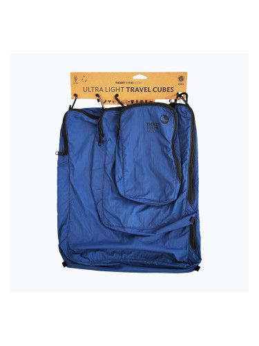 Комплект органайзери Ticket To The Moon Travel Cube Set 3 pcs. lightest blue/blue