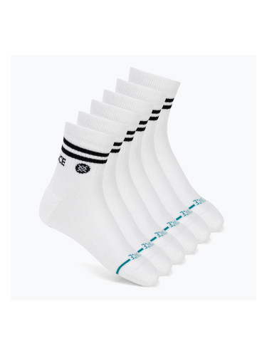 Чорапи Stance Core Quarter 6 pairs white