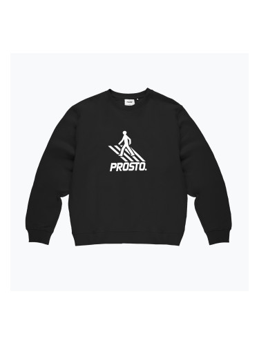 Мъжки суитшърт PROSTO Crossing Crewneck black