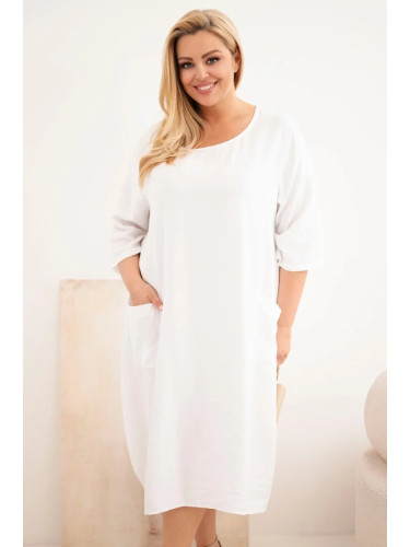 Вискозна рокля Kesi Plus Size с джобове
