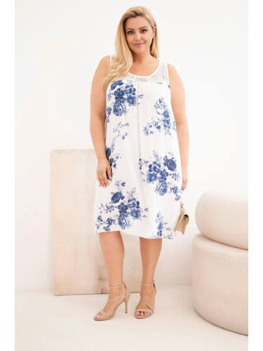 Рокля plus size Kesi Włoski с дантелен топ