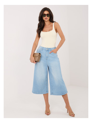 Светлосини дънкови кюлоти