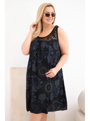 Рокля Kesi с големи размери и дантелено деколте