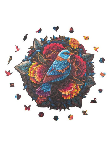 Дървен пъзел Milliwood - "Peace and Harmony", 206 части, Мандала, Хармония