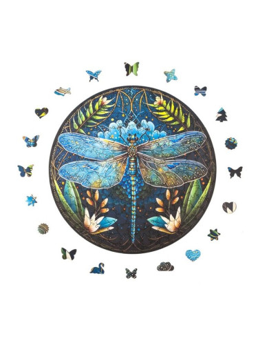 Дървен пъзел Milliwood - "Peace and Harmony", 206 части, Мандала, Лекота