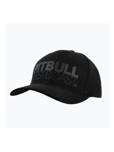 Pitbull Snapback Seascape черна/червена бейзболна шапка с печат