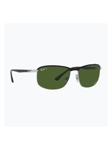 Слънчеви очила Ray-Ban Rb3671 Polarized+ Lenses black silver/dark green polarized+