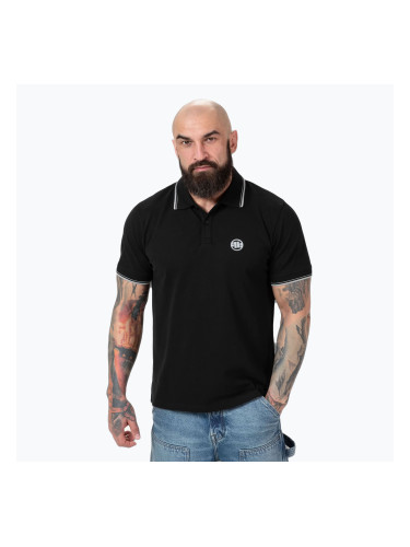 Мъжка поло тениска Pitbull West Coast Polo Pique Stripes Regular black