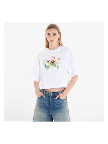 Тениска New Balance Watercolor Multi Boxy T-Shirt White L