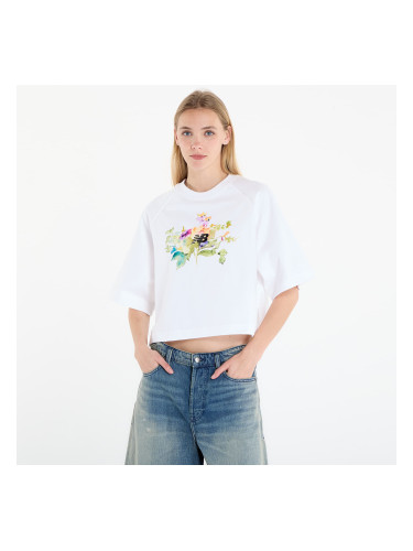 Тениска New Balance Watercolor Multi Boxy T-Shirt White M