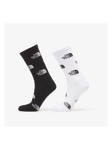 The North Face Everyday Crew Sock Logo 2-Pack TNF Black/ TNF White/ Outlet C M