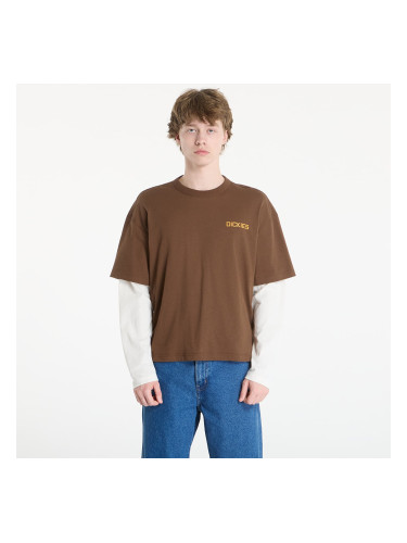Тениска Dickies Payson 2-in-1 Tee Timber Brown M