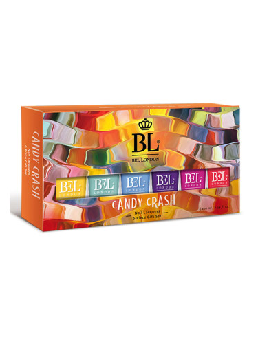 Комплект 6 броя лакове за нокти BEL LONDON Candy Crash