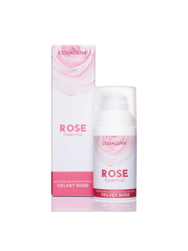 Ревитализиращ и хидратиращ околоочен серум с Колаген и Розово масло COLLAGENA Rose Essential