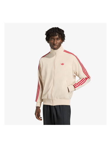Суитшърт adidas Firebird Track Top Crystal Linen/ Better Scarlet M