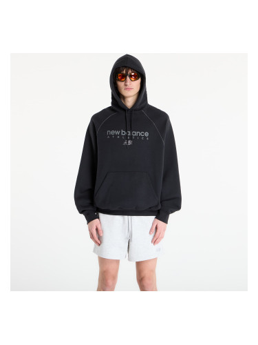 Суитшърт New Balance Linear Graphic Fleece Hoodie Black XL
