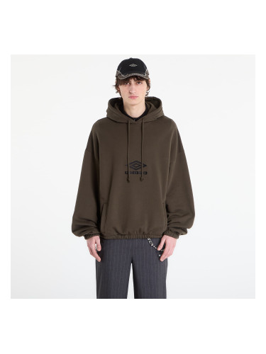 Суитшърт Umbro by SlamJam Og Logo Mask Hoodie Dark Olive L