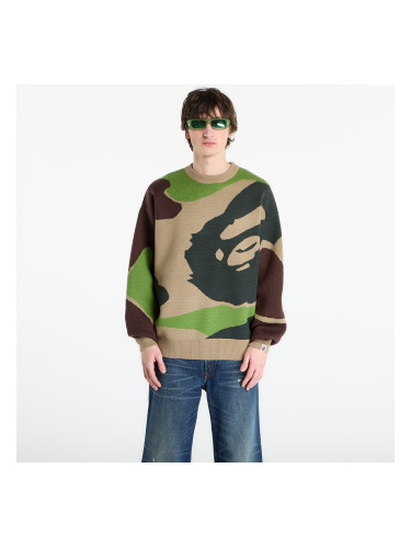Пуловер A BATHING APE Mega Abc Camo Knit Crewneck Sweatshirt M Green S