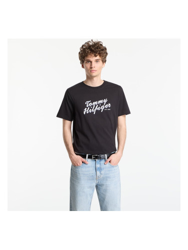 Тениска Tommy Hilfiger Summer Text Graphic Tee Black S