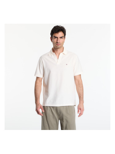 Тениска Tommy Hilfiger V Neck Crepe Classic Polo Tee Ivory Petal S