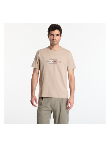 Тениска Tommy Hilfiger Script Flag Regular Tee Batique Khaki S