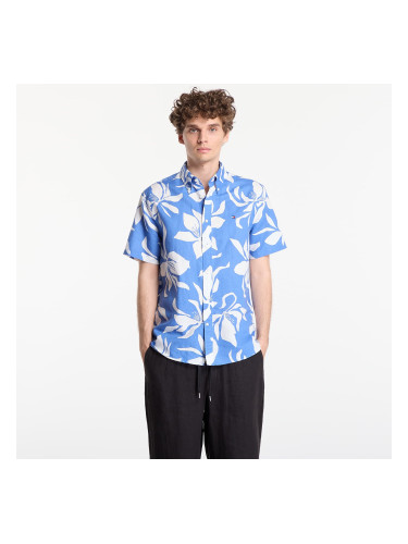 Риза Tommy Hilfiger Regular Fit Linen Blend Short Sleeve Shirt Dark Blue Indigo M