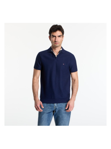 Тениска Tommy Hilfiger Jonny Collar Texture Reg Polo Tee Carbon Navy S