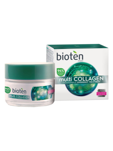 Bioten Multi-Collagen Antiwrinkle Overnight Treatment Нощен крем за лице против бръчки