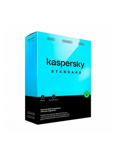 Управленски софтуер Kaspersky Standard 3 Dispositivos Caja 1 año ESP