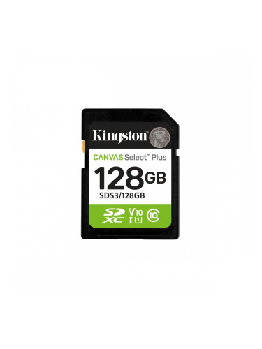 Mикро SD карта памет с адаптер Kingston Canvas Select Plus Gen3 128 GB