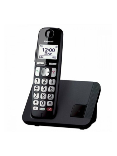 Безжичен телефон Panasonic KXTGE250SPB Бял Черен