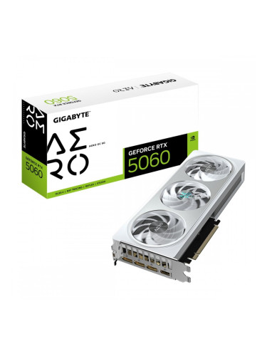 Графична карта Gigabyte GV-N5060AERO OC-8GD GEFORCE RTX 5060 8 GB GDDR7