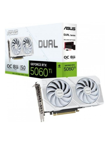 Графична карта Asus OC White Edition 90YV0MP5-M0NA00 geforce rtx 5060 ti 8 GB GDDR7