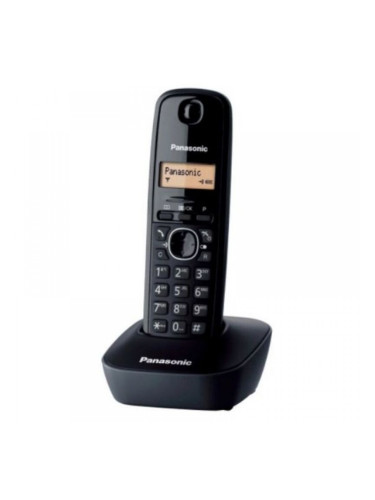 Безжичен телефон Panasonic KX-TG1611 Черен Кехлибар