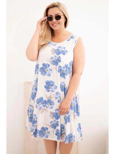 Дамска рокля Kesi Plus size с флорален мотив